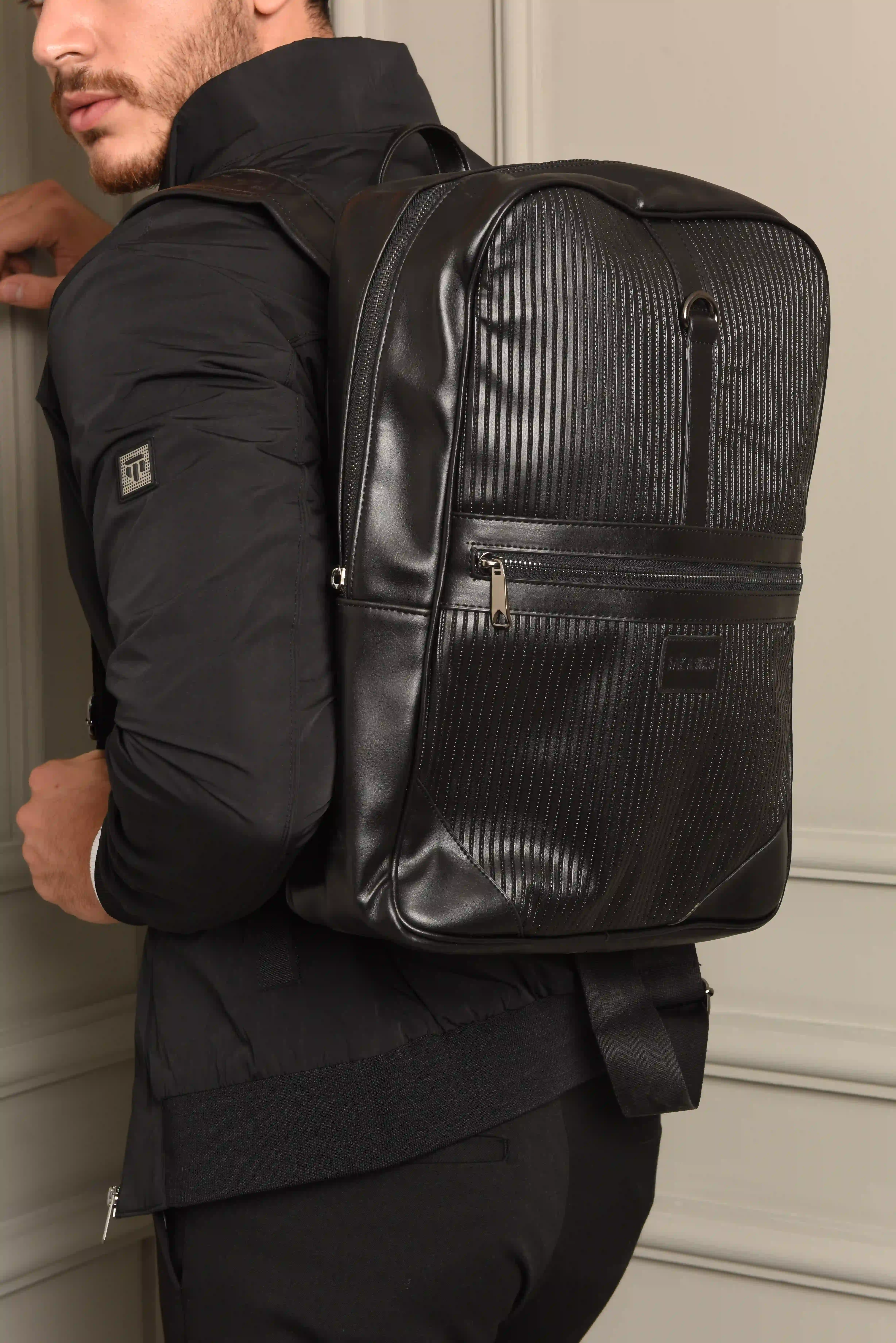 Front zipper backpack - bags at Flamingo Fits