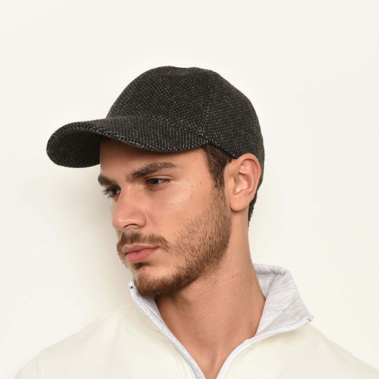 tweed baseball cap - hat/cap at Flamingo Fits
