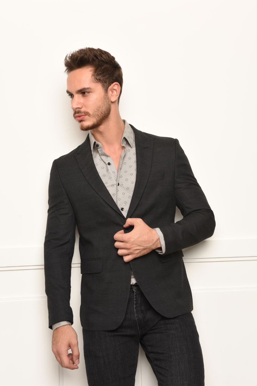 Zan printed blazer - Blazers at Flamingo Fits