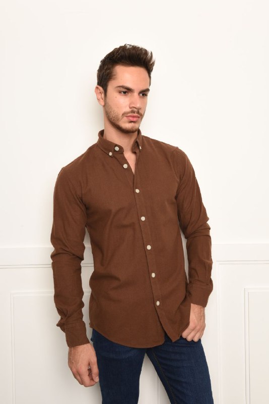 Pro winter oxford  shirt in havan | Flamingo Fits
