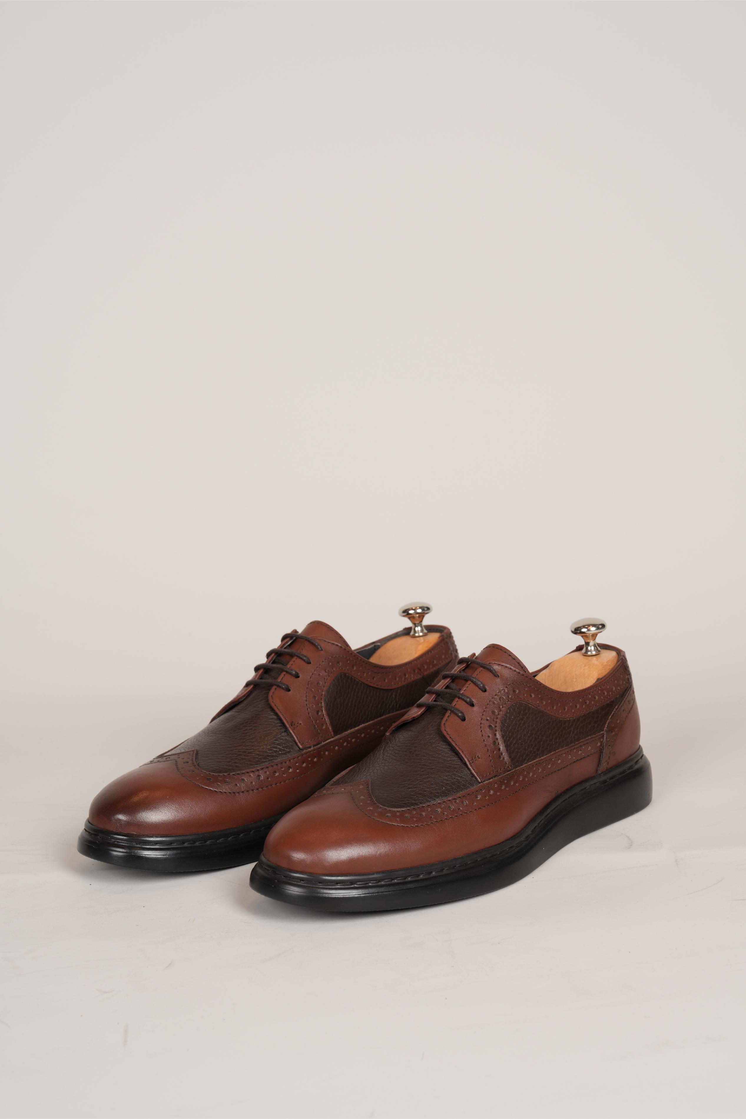 Hali brogues shoes in brown | Flamingo Fits