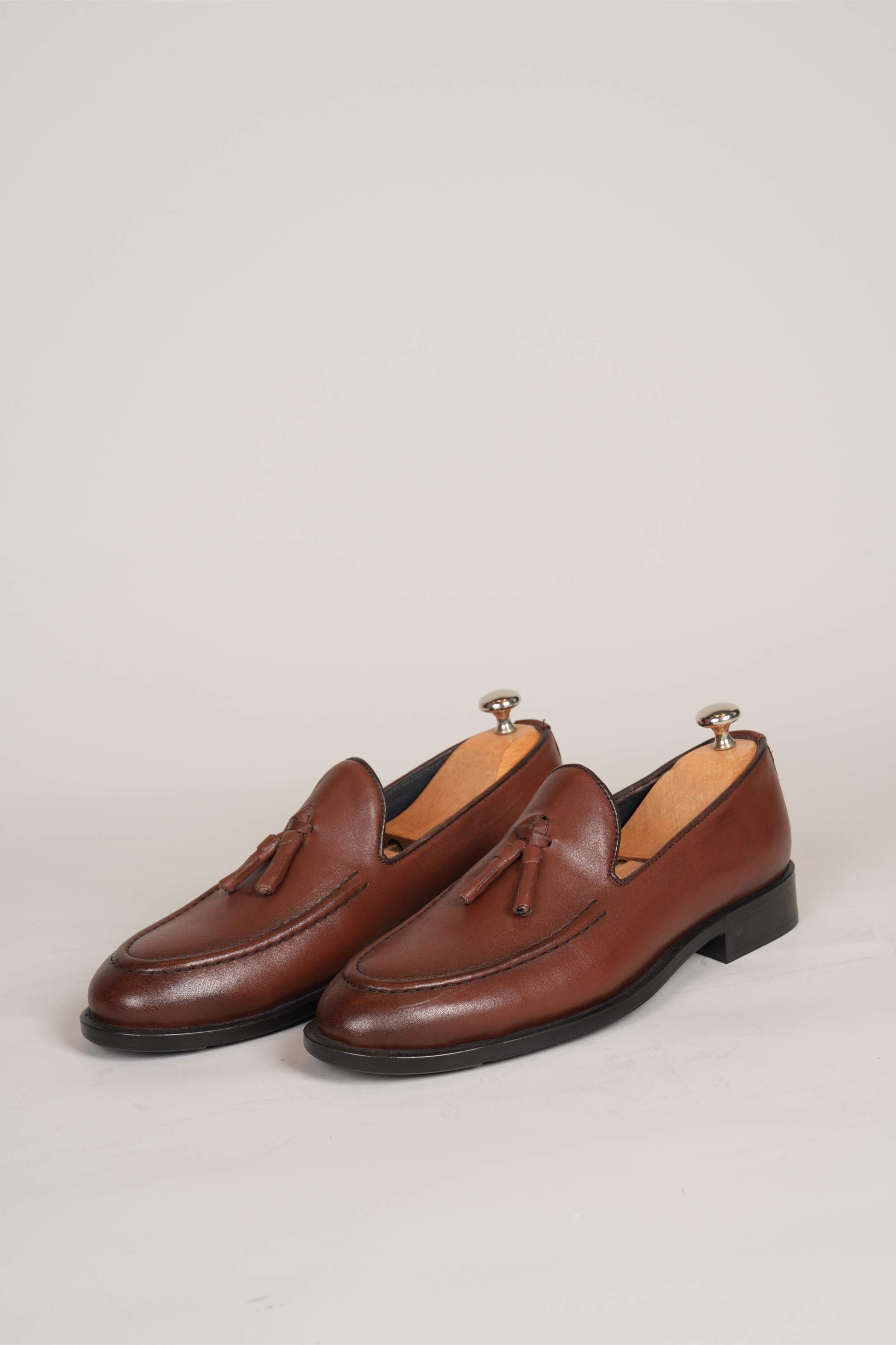 Elio tassel loafers in havan | Flamingo Fits