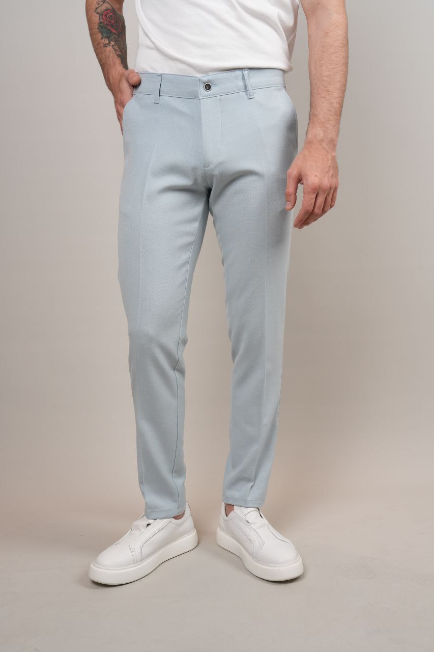 rena blue chino pant - Men's Casual Pants at Flamingo Fits