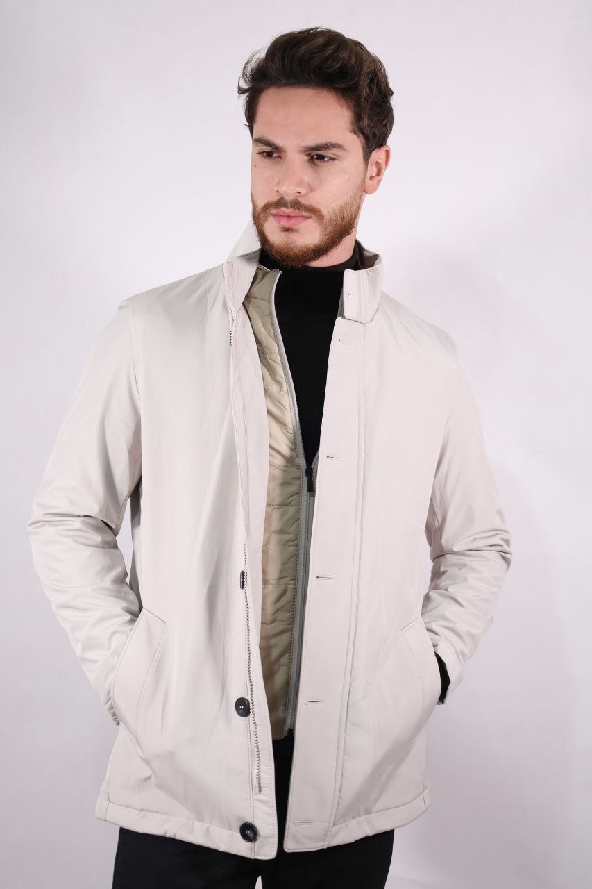 grey classic bomber jacket