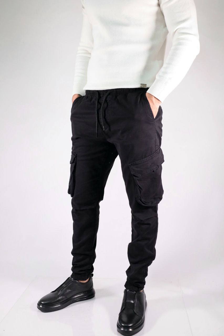 black cargo trousers - Casual Pants at Flamingo Fits