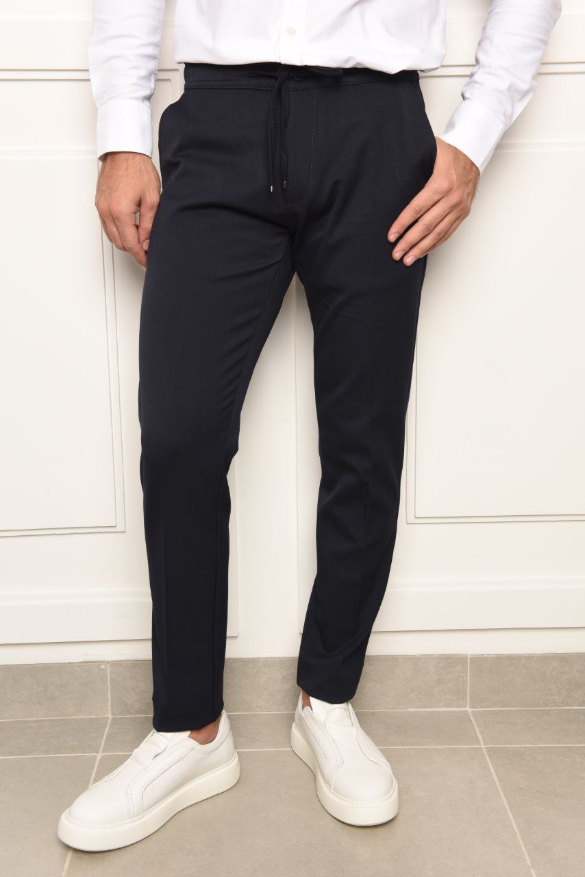 Navy rena jogger trouser in navy | Flamingo Fits