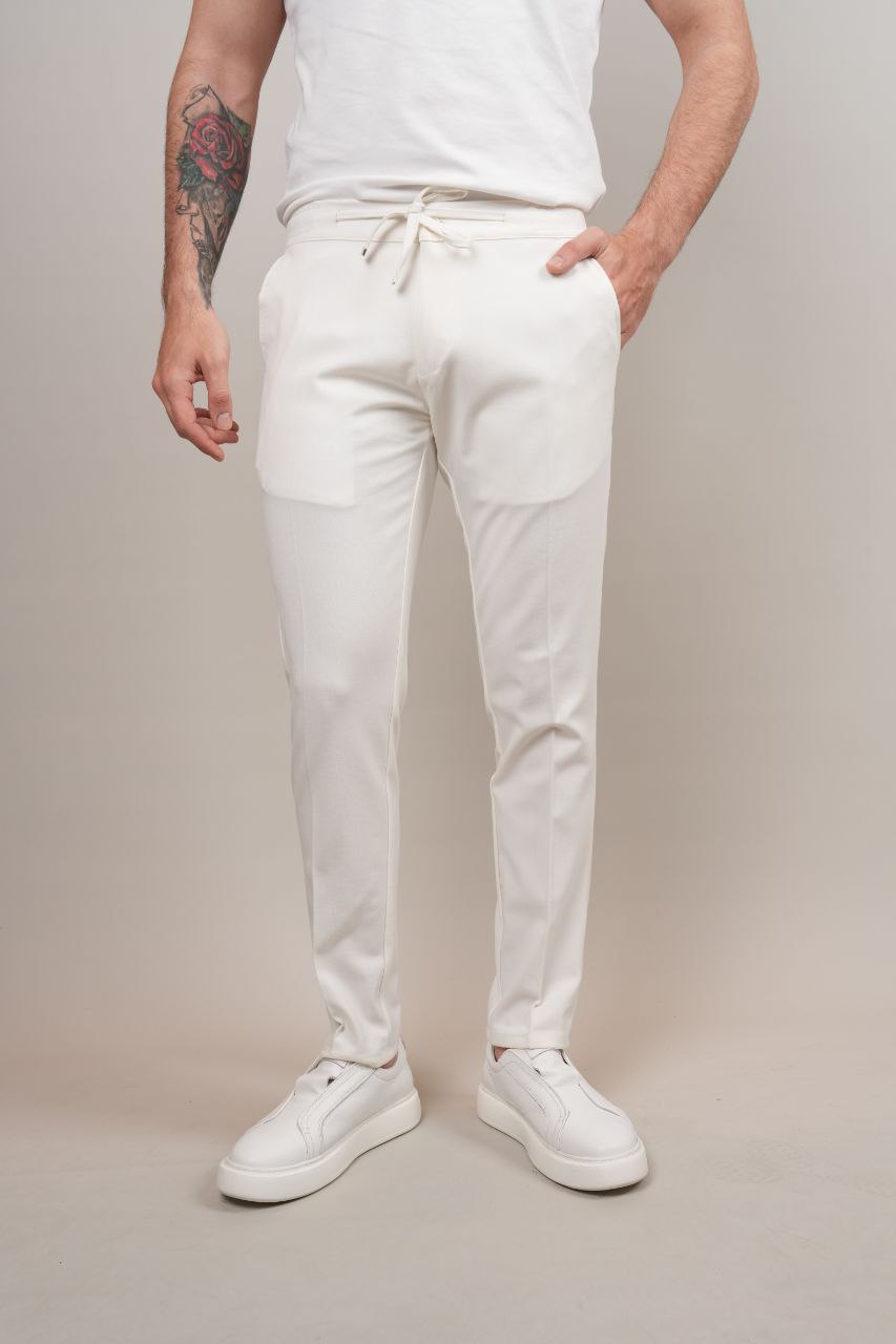 White Rena Jogger Trouser