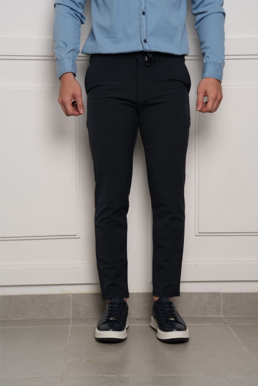 Navy colwood jogger trouser in navy | Flamingo Fits