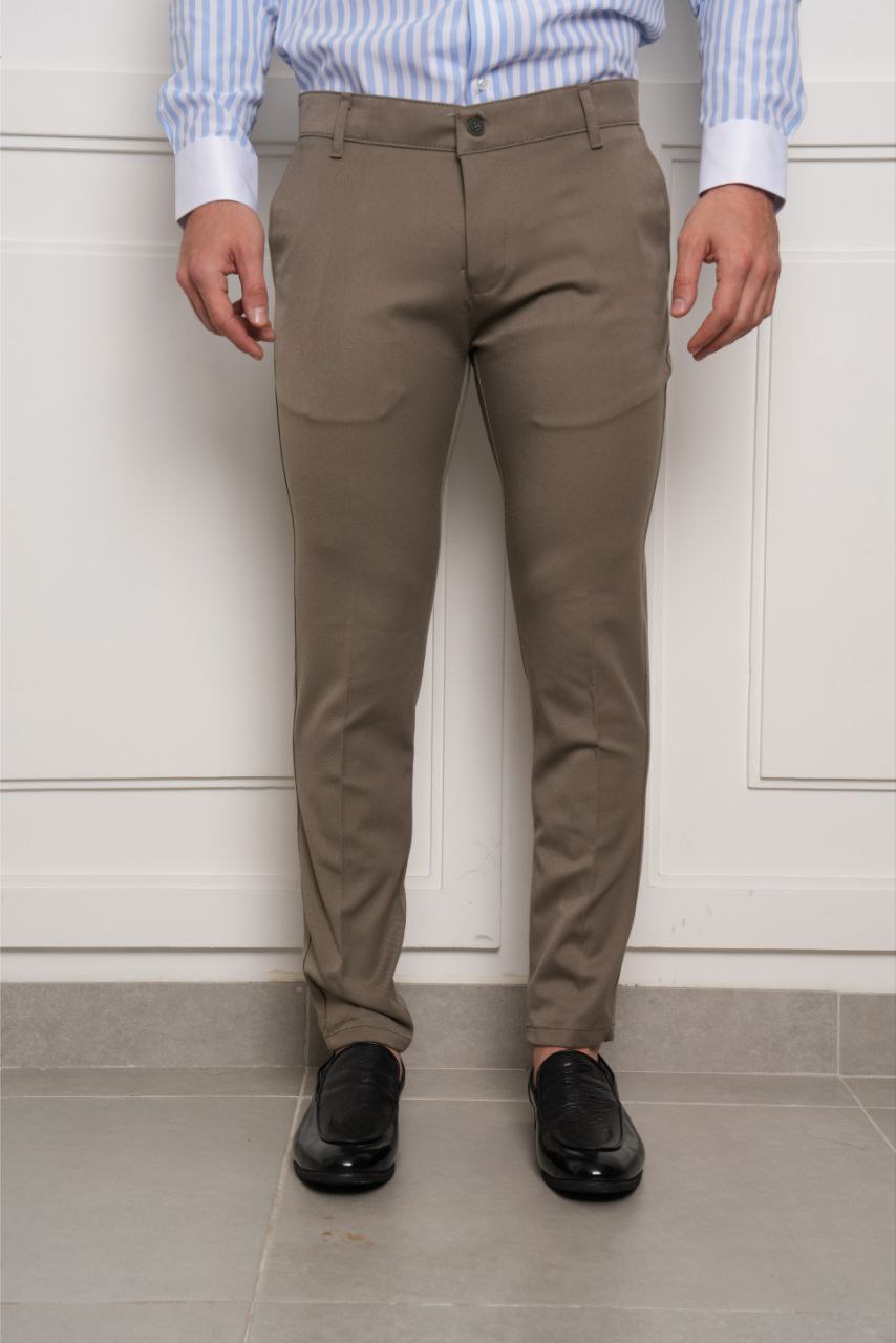 olive rena slim fit chino pant - Men's Casual Pants at Flamingo Fits