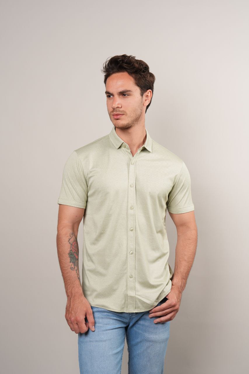 MINT AQUA BREATHABLE TRAVEL SHORT SLEEVE SHIRT