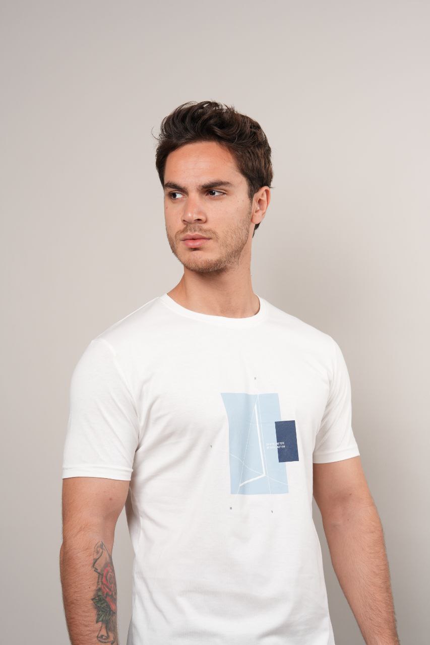 WHITE COLE GRAPHIC COTTON TSHIRT