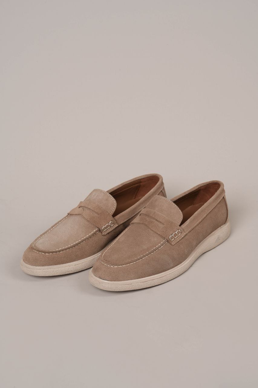 BEIGE YACHT SUEDE LOAFER