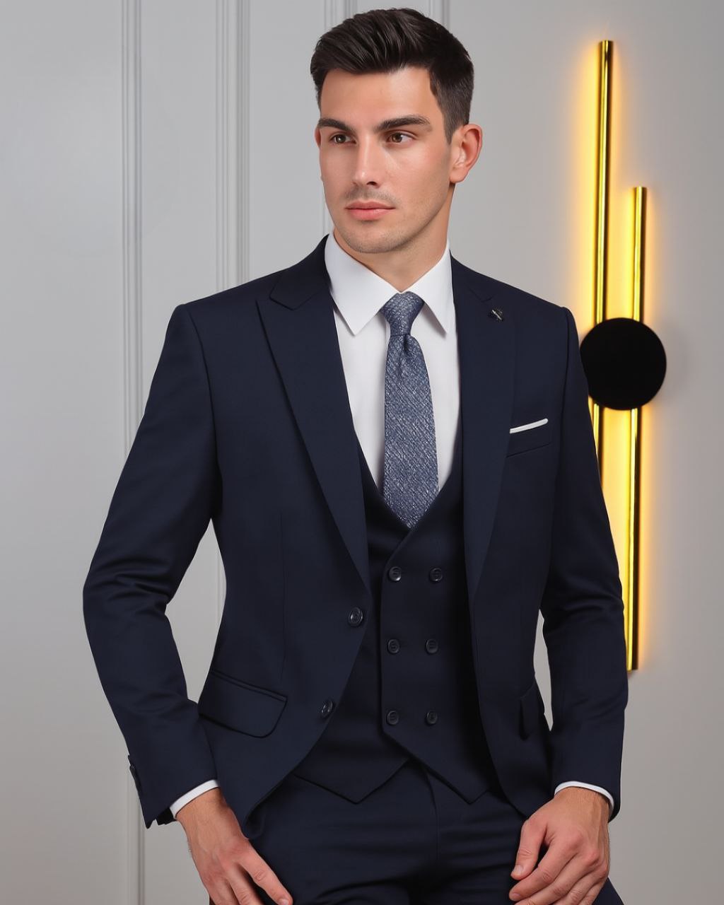 Velar Navy Slim Fit Suit