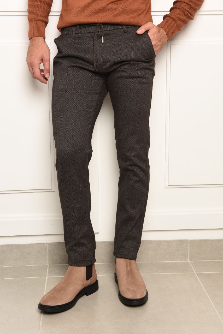 Brown Zan Jogger Trouser - pants at Flamingo Fits