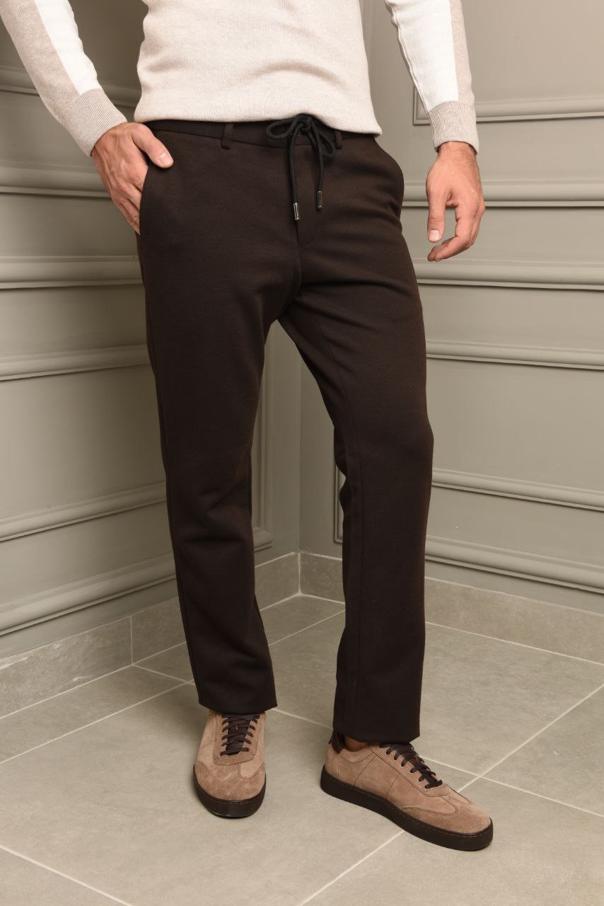 Brown Bhadir Jogger Trouser - pants at Flamingo Fits