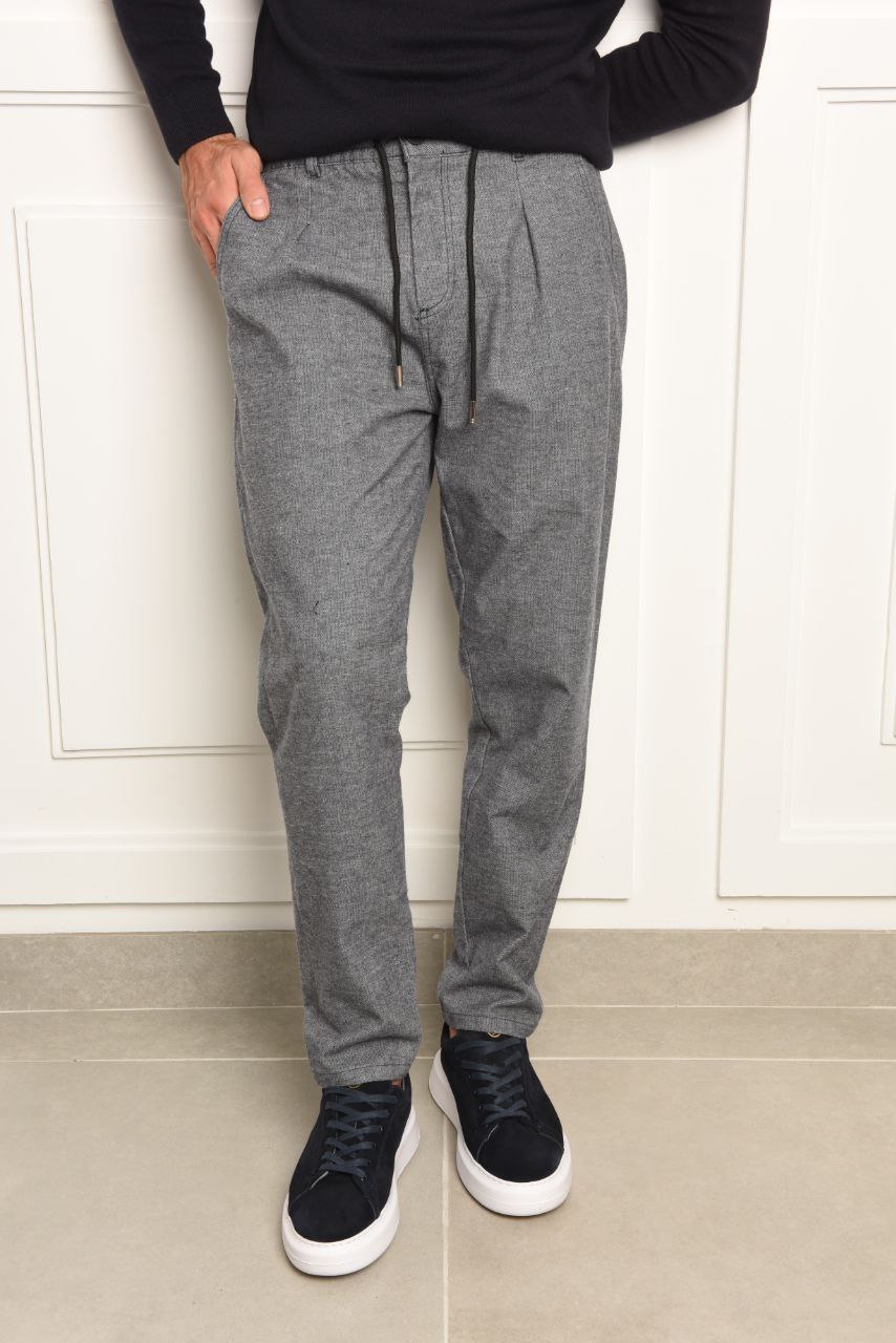 Navy Mega Leo Jogger Trouser - pants at Flamingo Fits