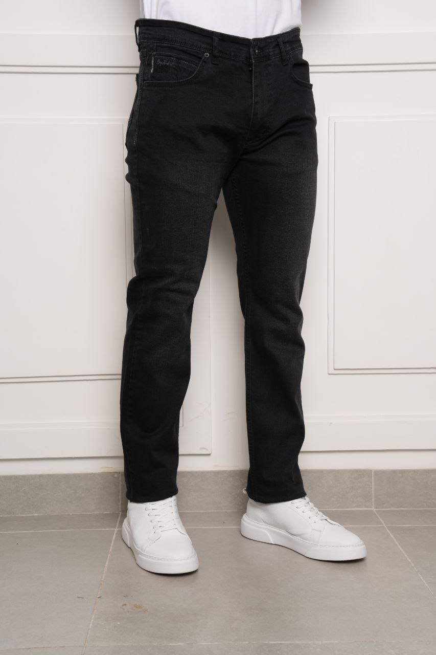 Brj black regular jeans in black | Flamingo Fits