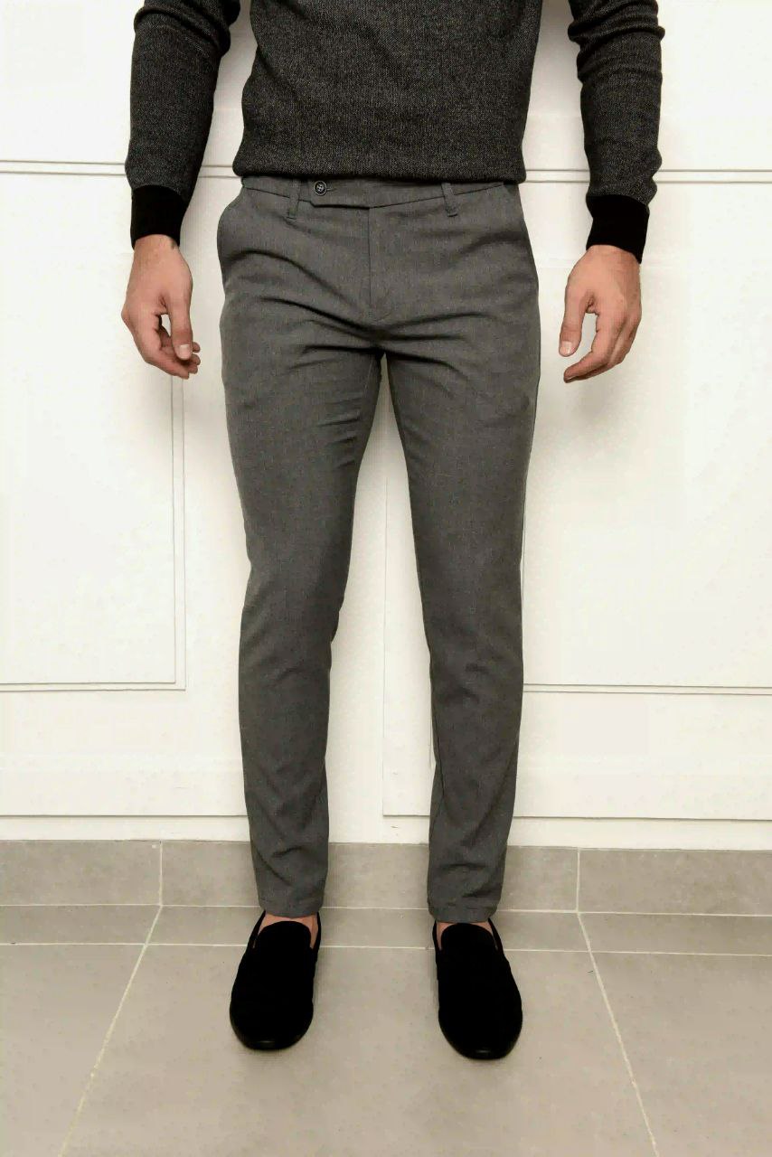 Charchoal rena formal chino pants in PENY KS | Flamingo Fits