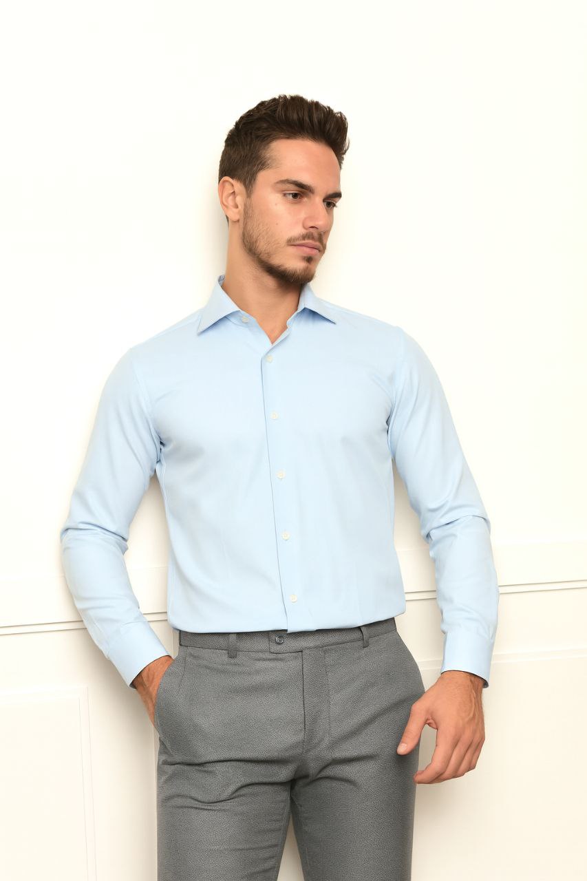 Blue guaro classic shirt in blue | Flamingo Fits