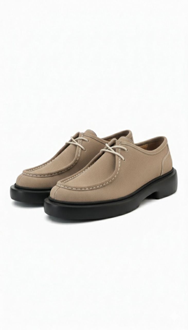Beige Casual Sand Suede Shoes