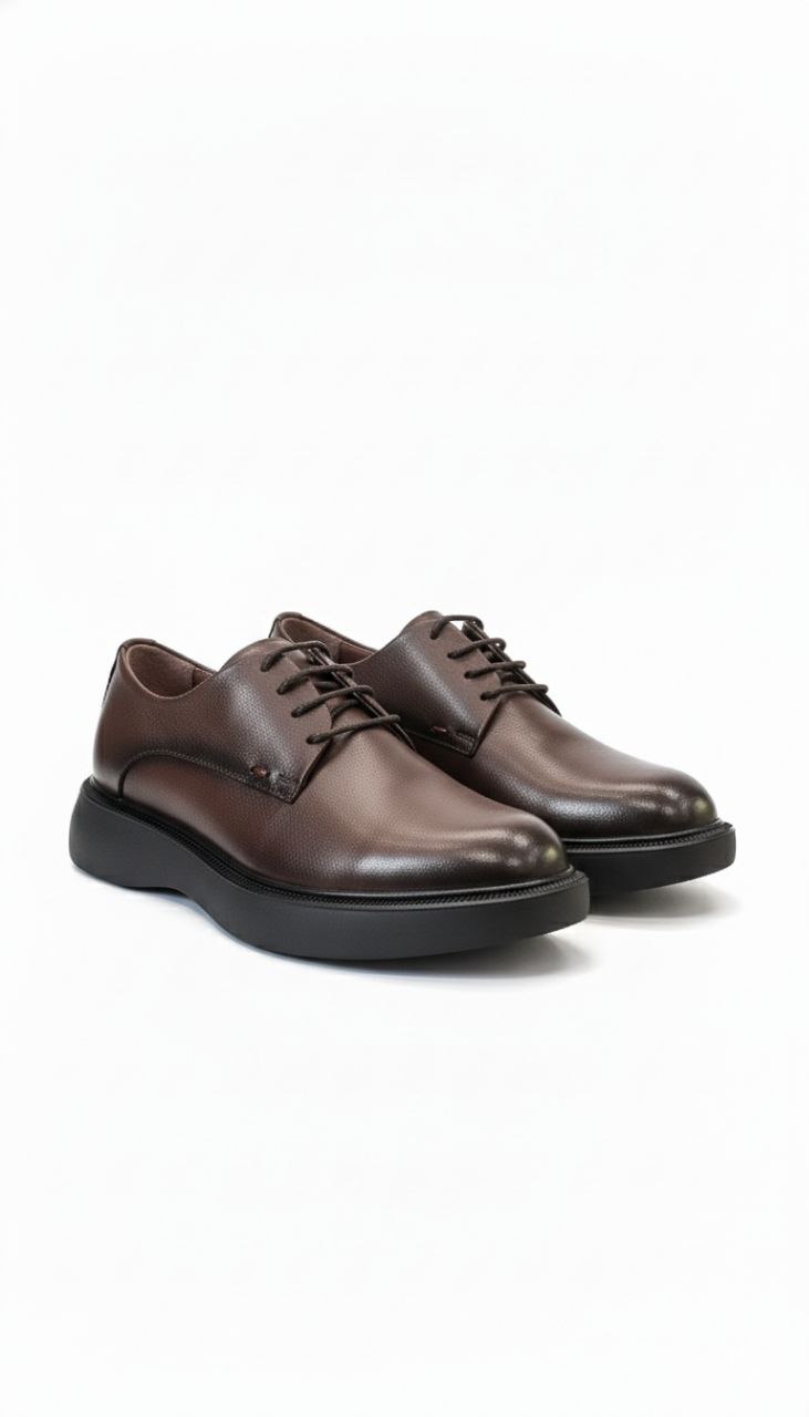 Brown refined comfort shoes in brown | Flamingo Fits