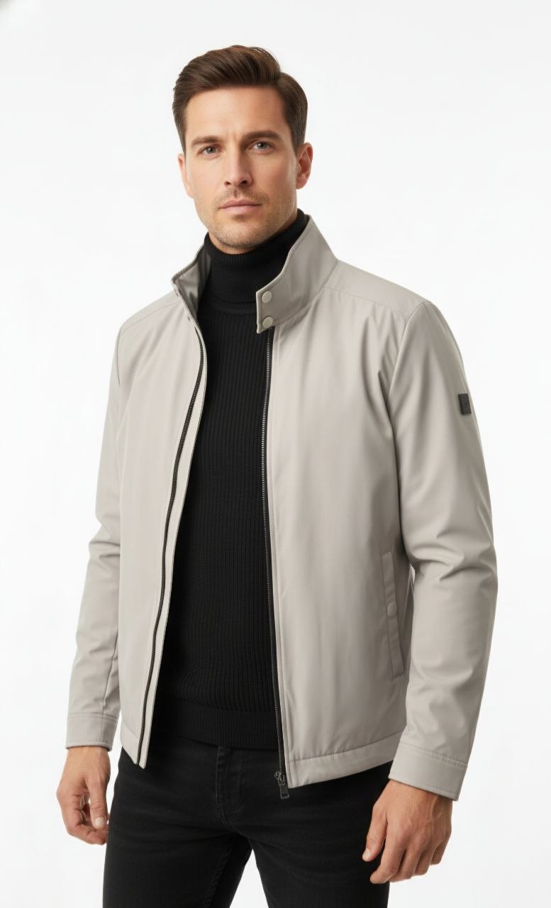 Grey Midnight Rider Jacket