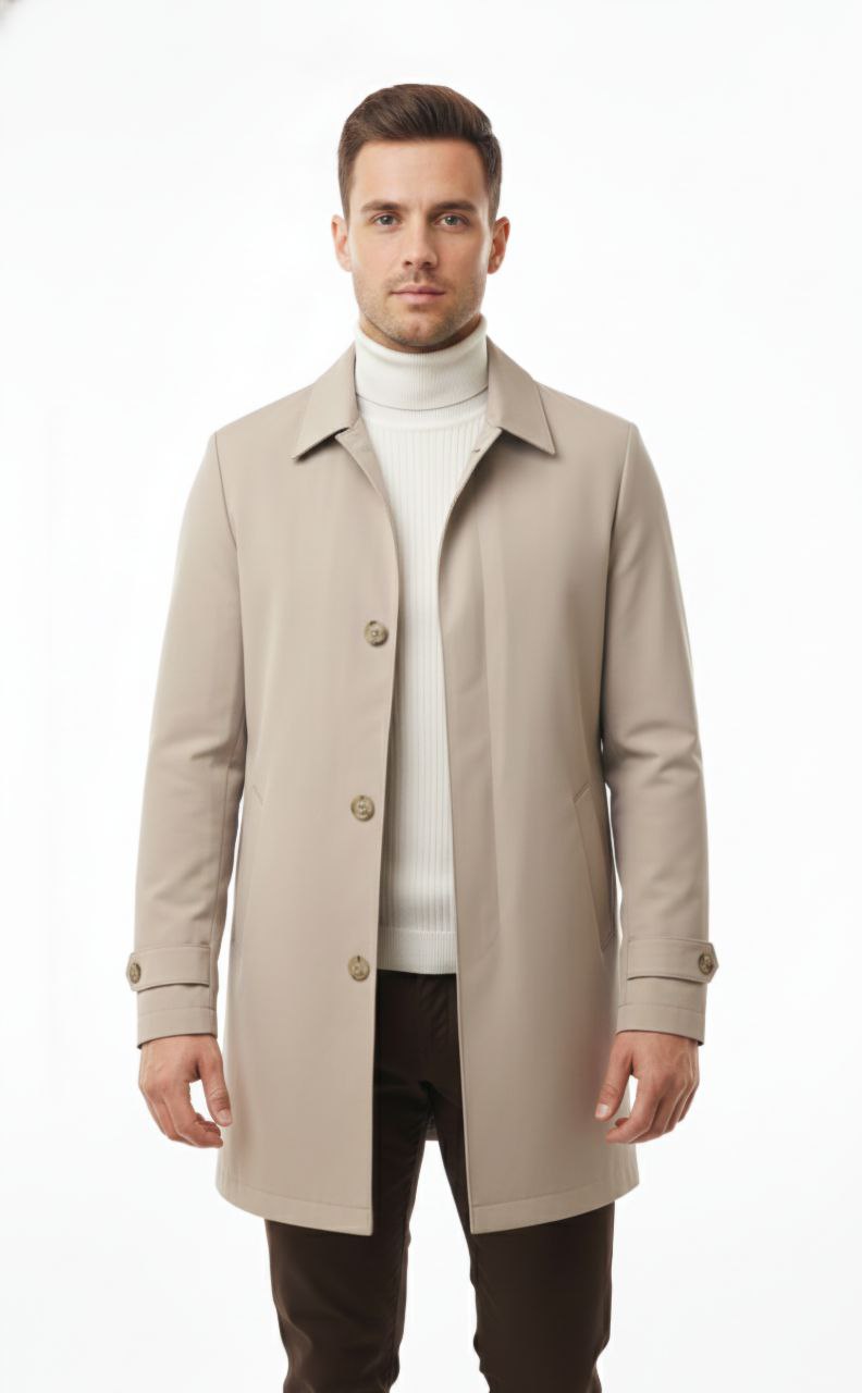 Beige trench coat in beij | Flamingo Fits