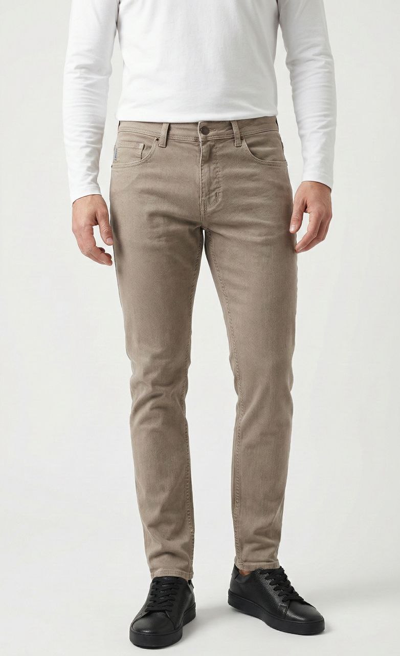 Brj beige rgular  five pockets in beij | Flamingo Fits