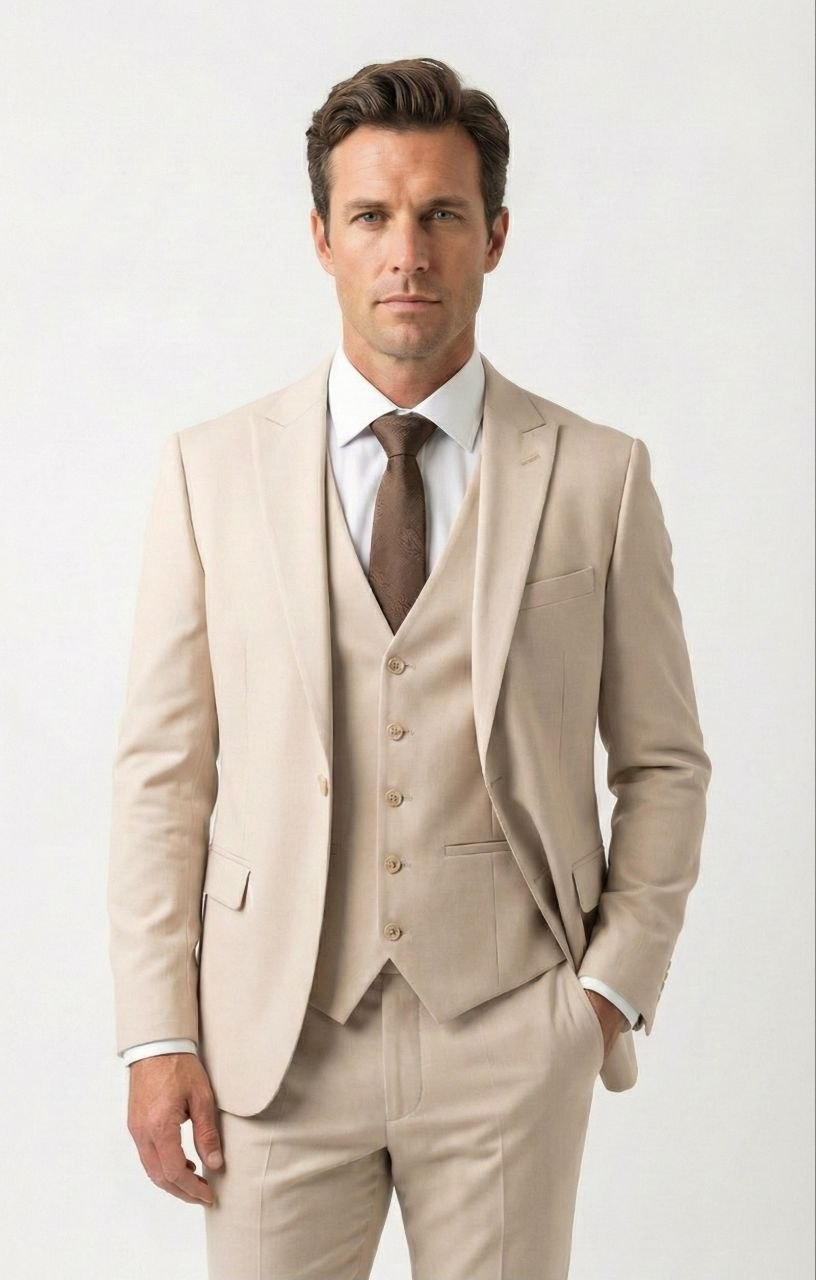 Beige-Ivory Crest SuiT