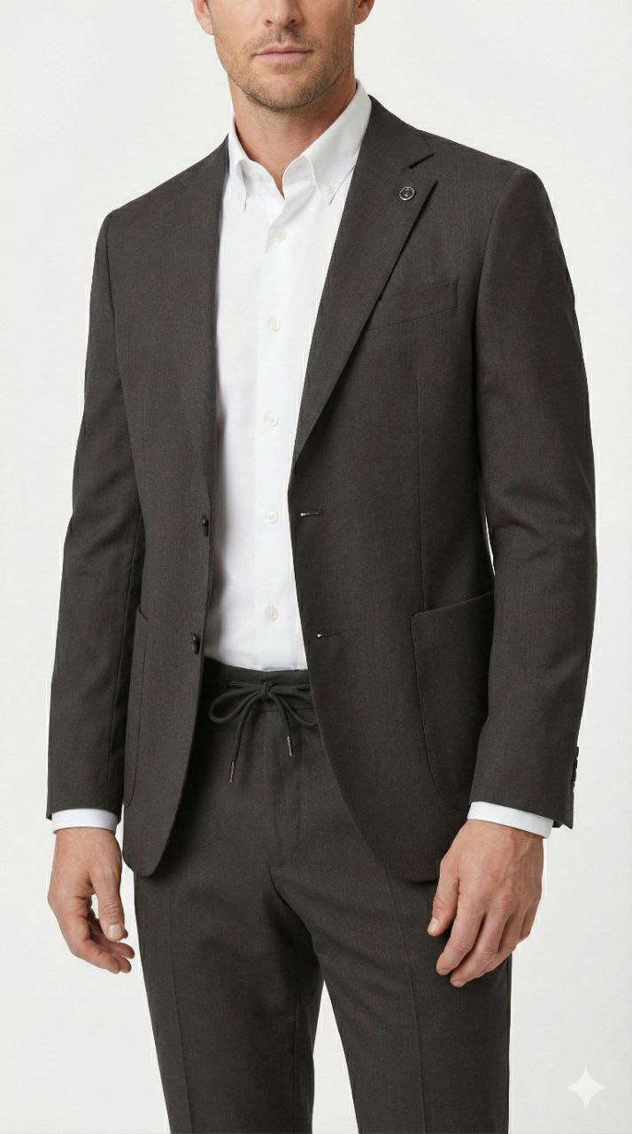 Black jetline two-piece suit in black | Flamingo Fits