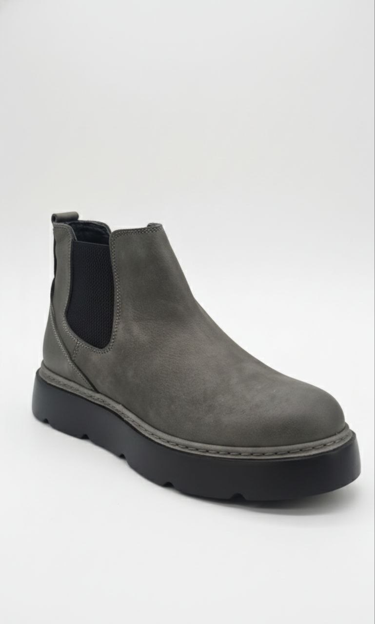 Grey  casual chelsea boot in grey | Flamingo Fits