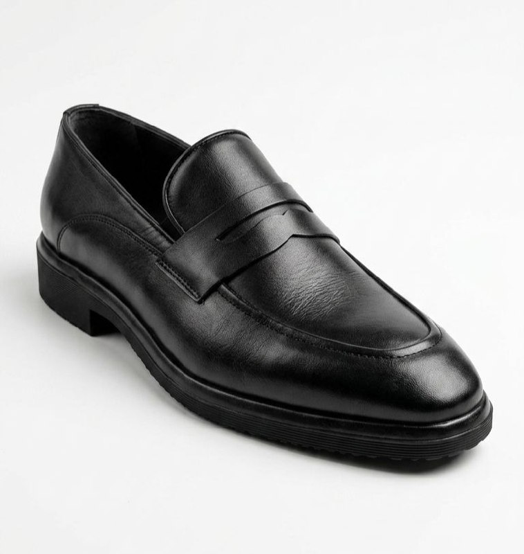 Black heritage classic loafer in black | Flamingo Fits