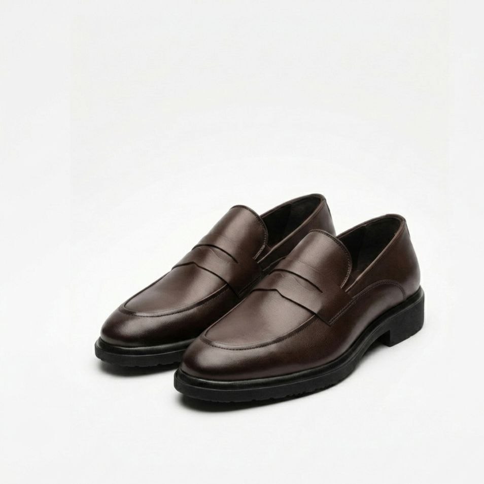 Brown heritage classic loafer in brown | Flamingo Fits