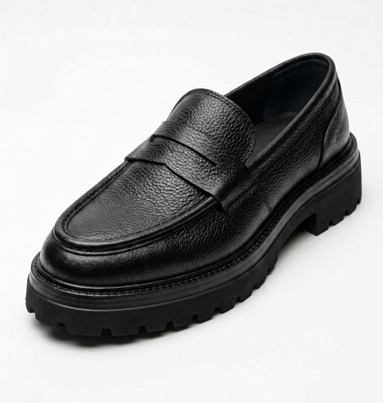 Black urban lug loafer in black | Flamingo Fits