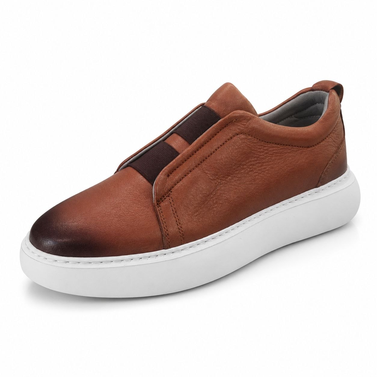 Havan onyx grained slip-on sneakers in havan | Flamingo Fits