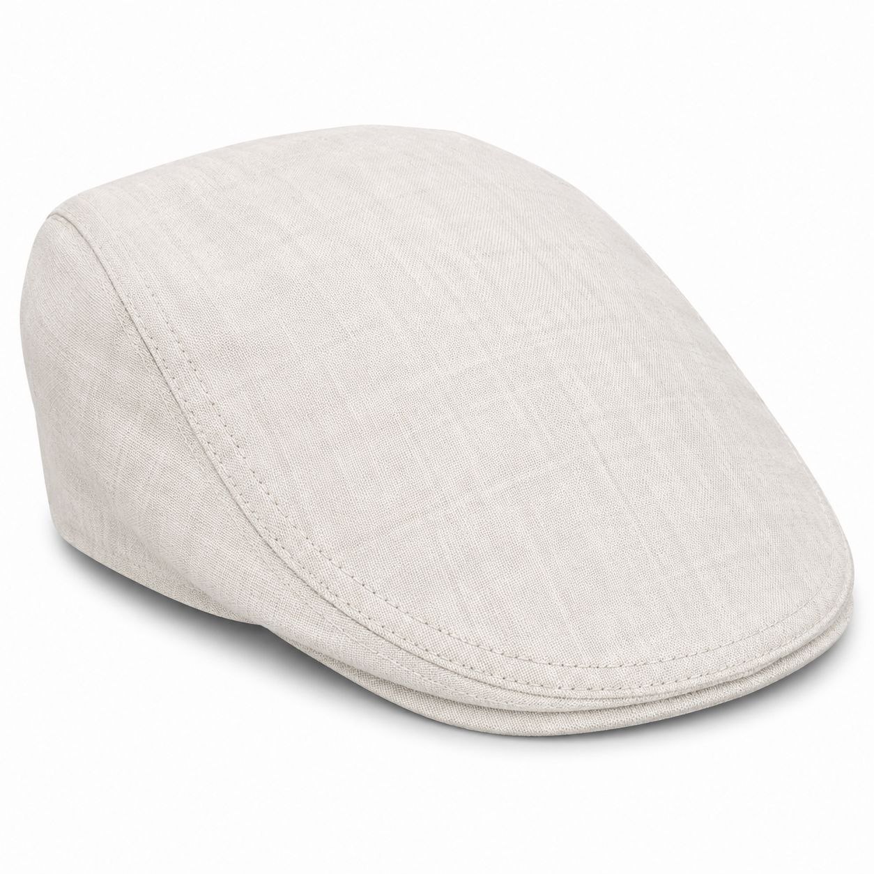 Beige flat cap in off white | Flamingo Fits