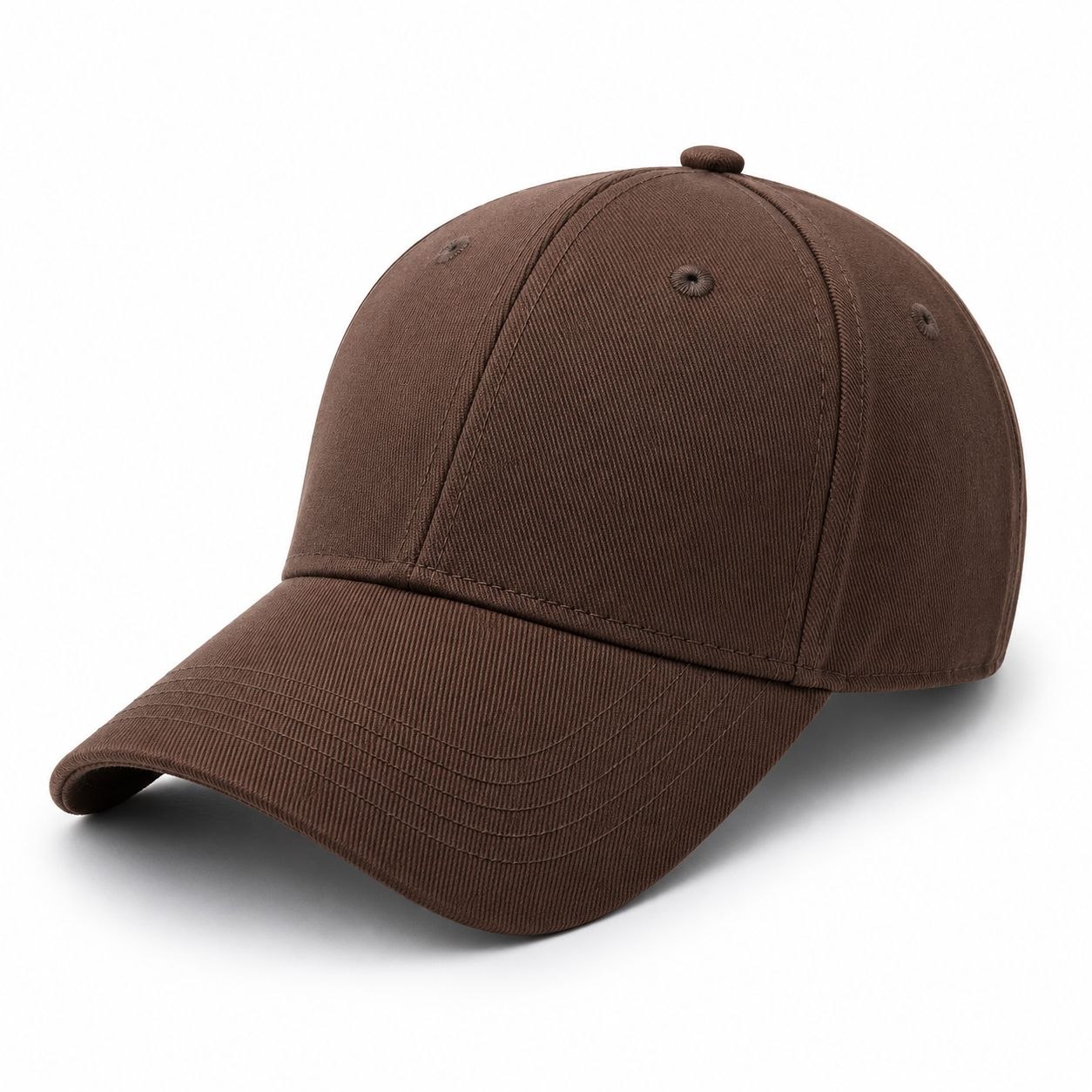 Brown twill baseball cap in brown | Flamingo Fits