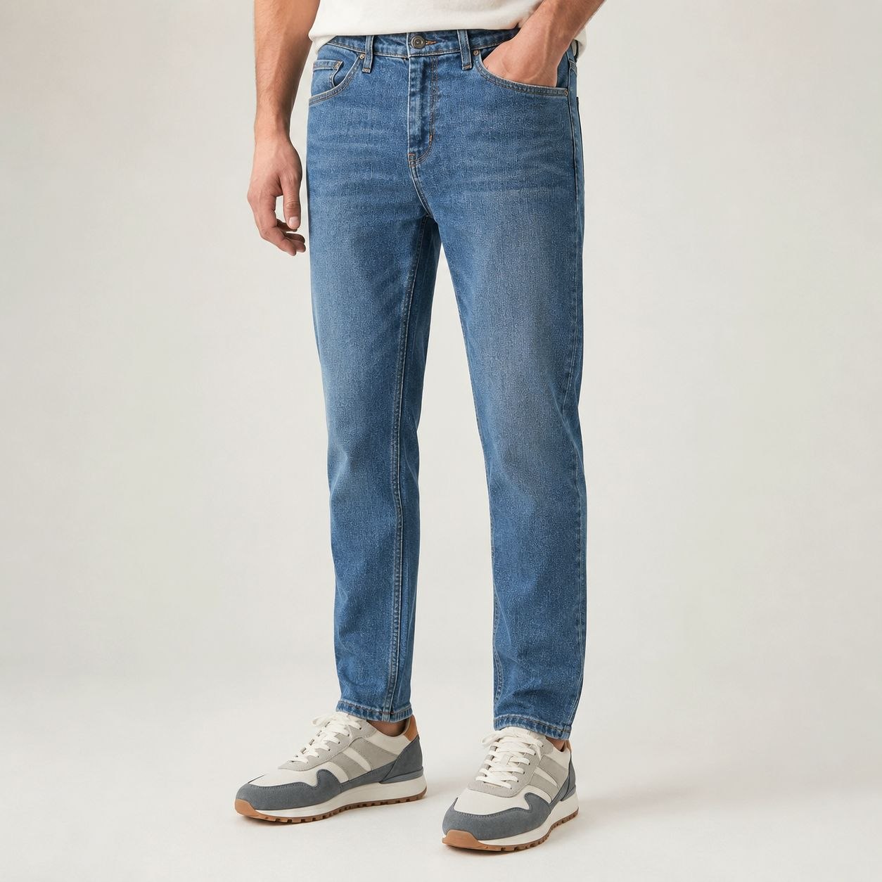 Deng comfort slim jeans in denim | Flamingo Fits