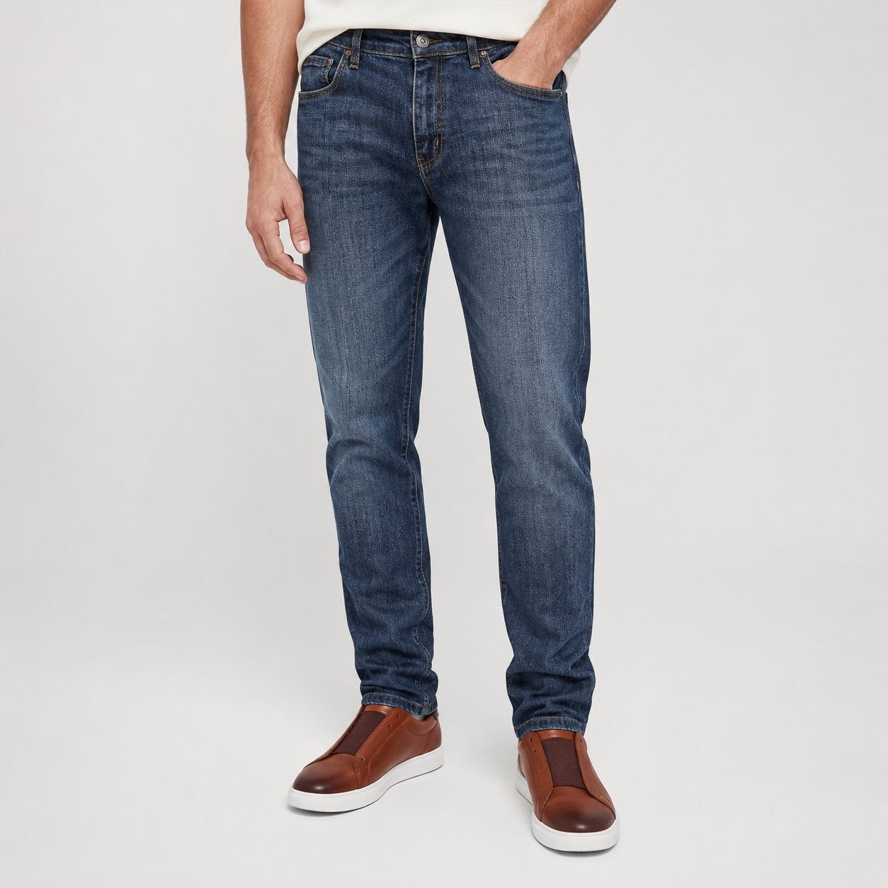 Tango comfort slim jeans in dark denim | Flamingo Fits