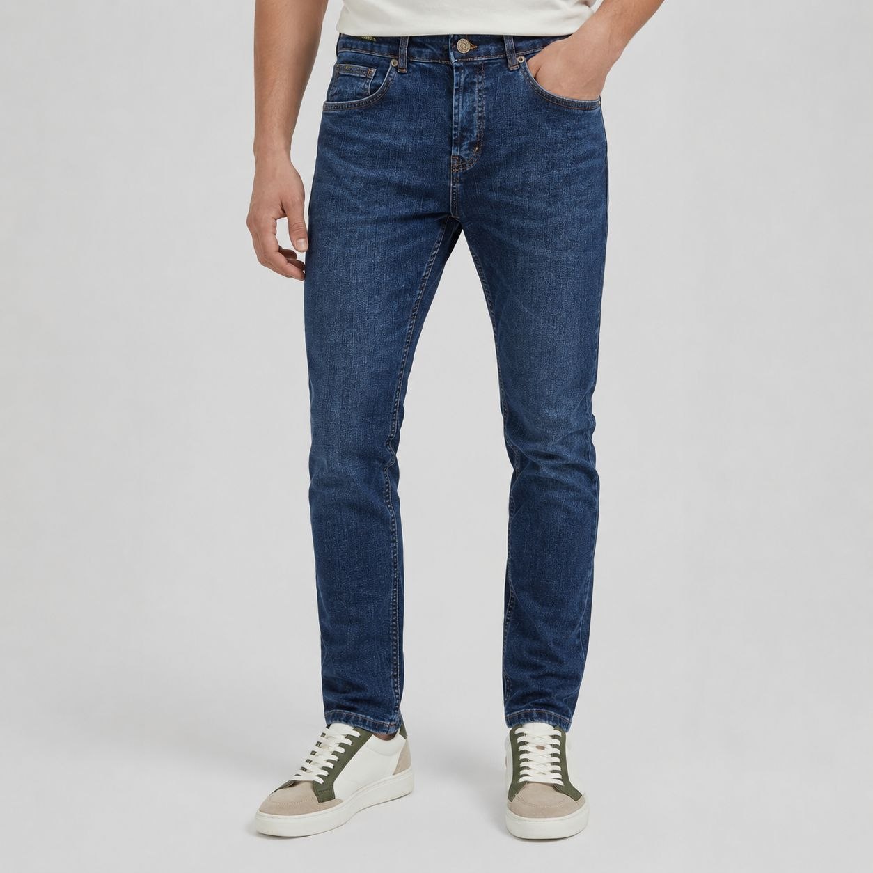 Light navy  viva slimfit jeans in light navy | Flamingo Fits