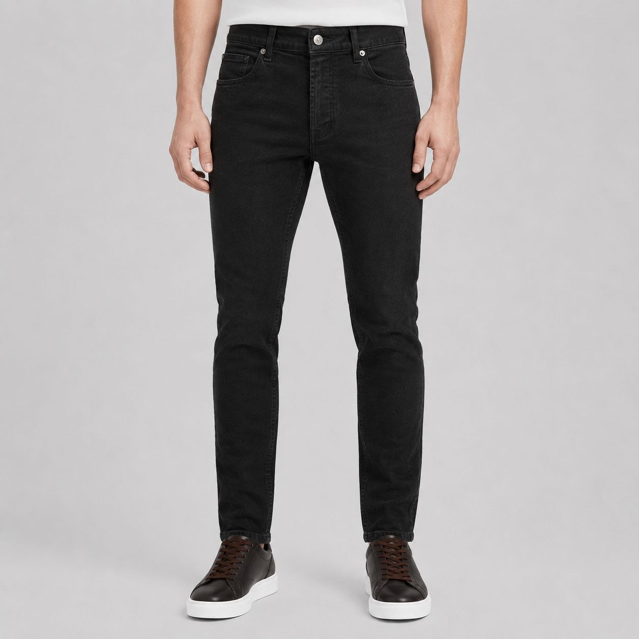 Black  viva slimfit jeans in black | Flamingo Fits