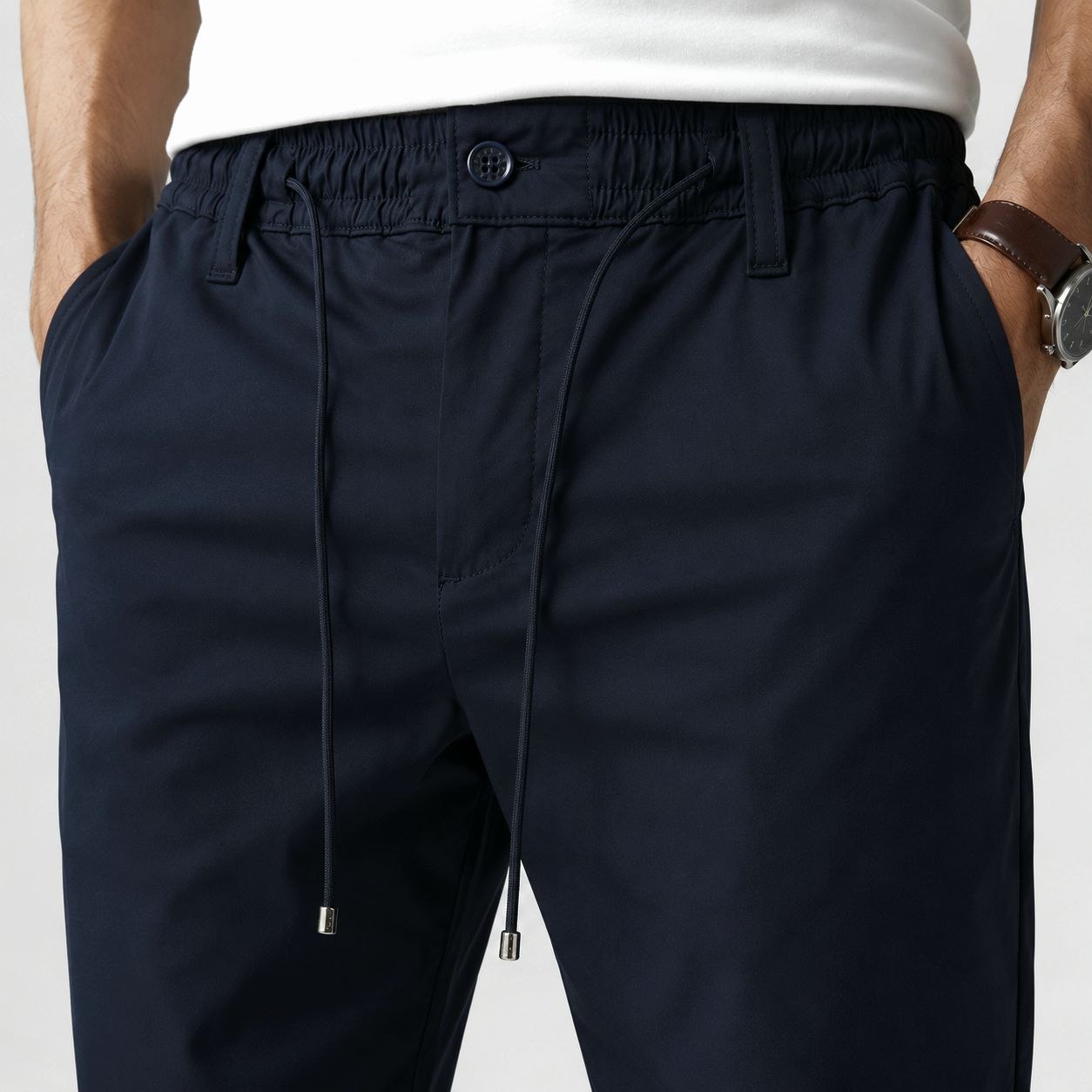 Navy aeron flex jogger trouser in navy | Flamingo Fits