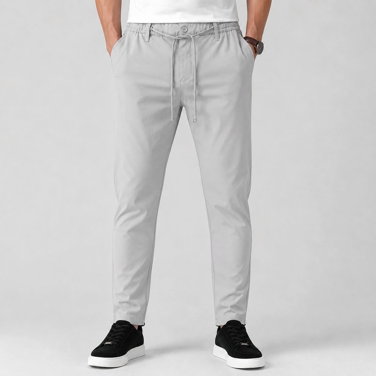 Grey aeron flex jogger trouser in grey | Flamingo Fits