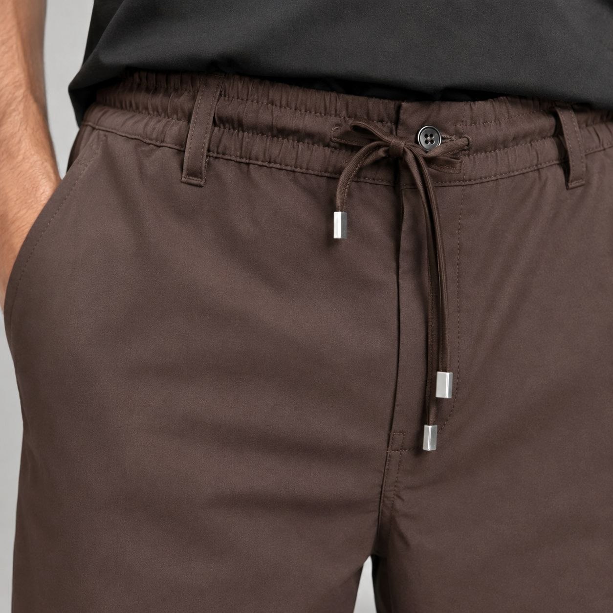 Brown aeron flex jogger trouser in brown | Flamingo Fits