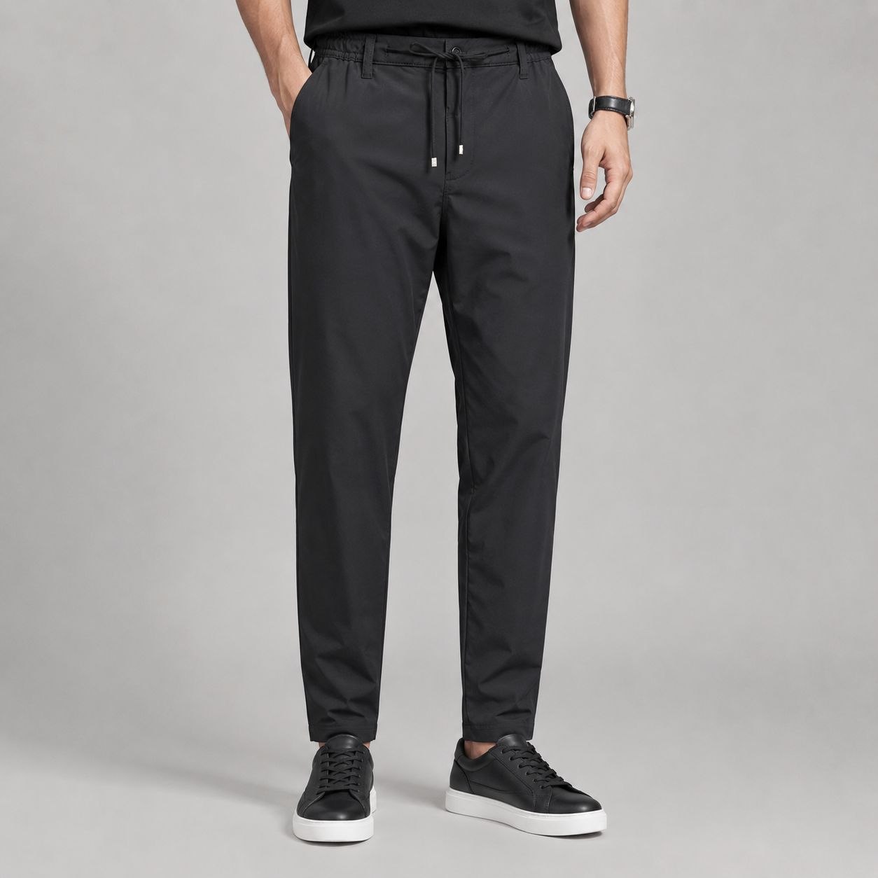 Black aeron flex jogger trouser in black | Flamingo Fits