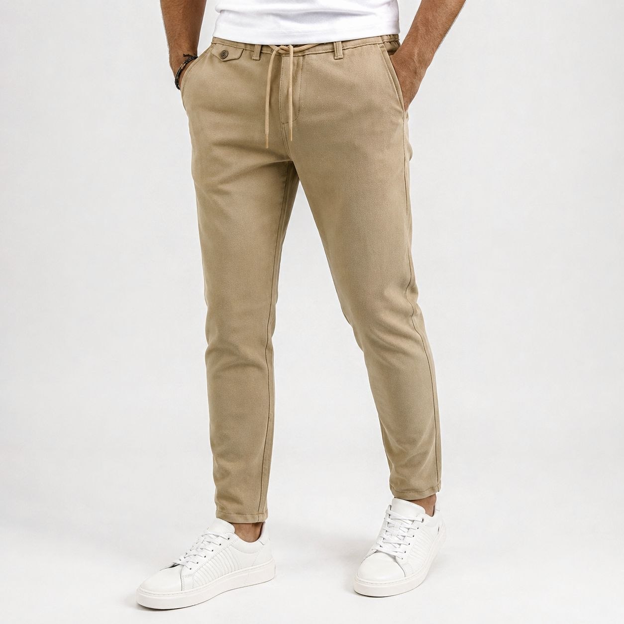 Camel pawlo jogger trouser in camel | Flamingo Fits