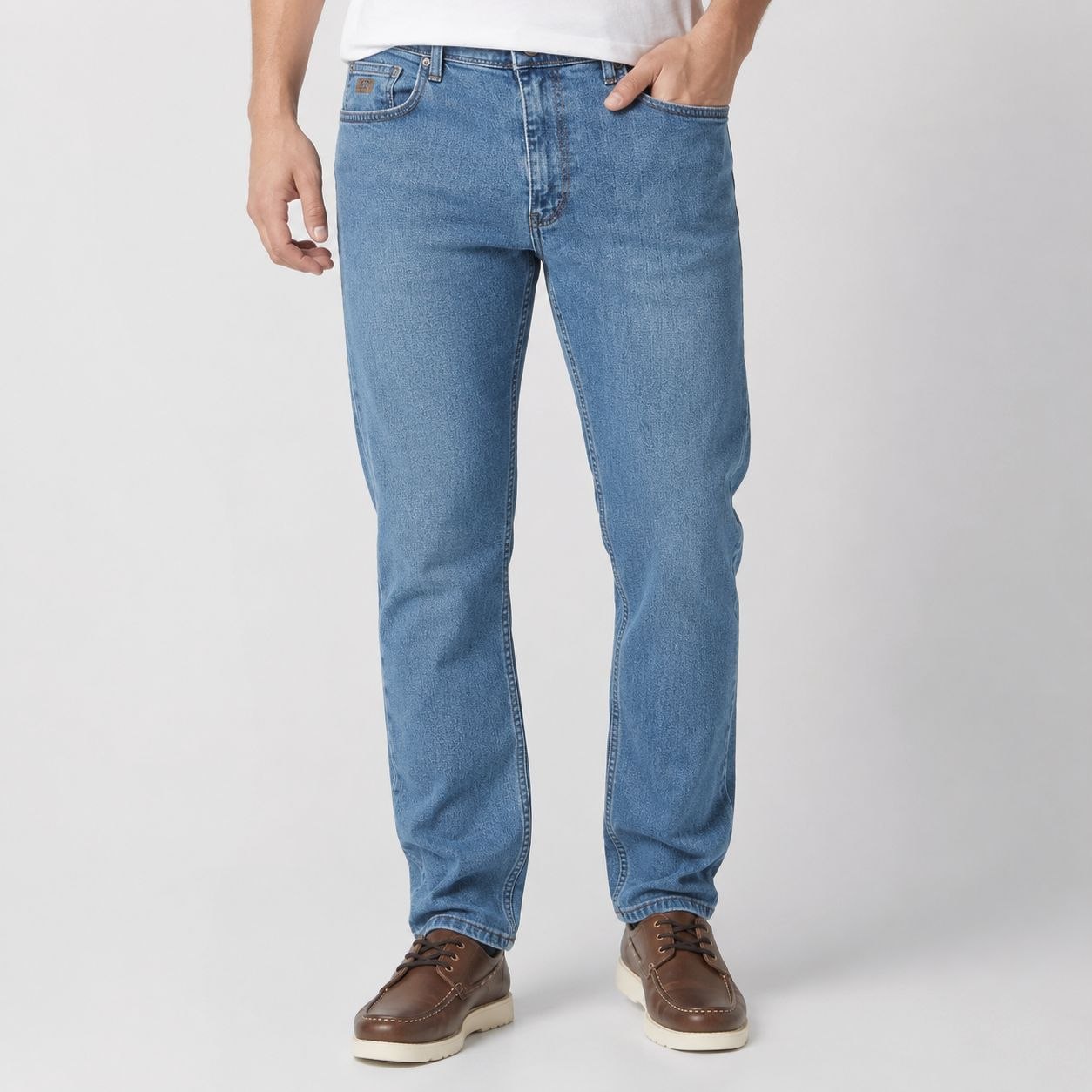 Brj denim regular jeans in dneim | Flamingo Fits