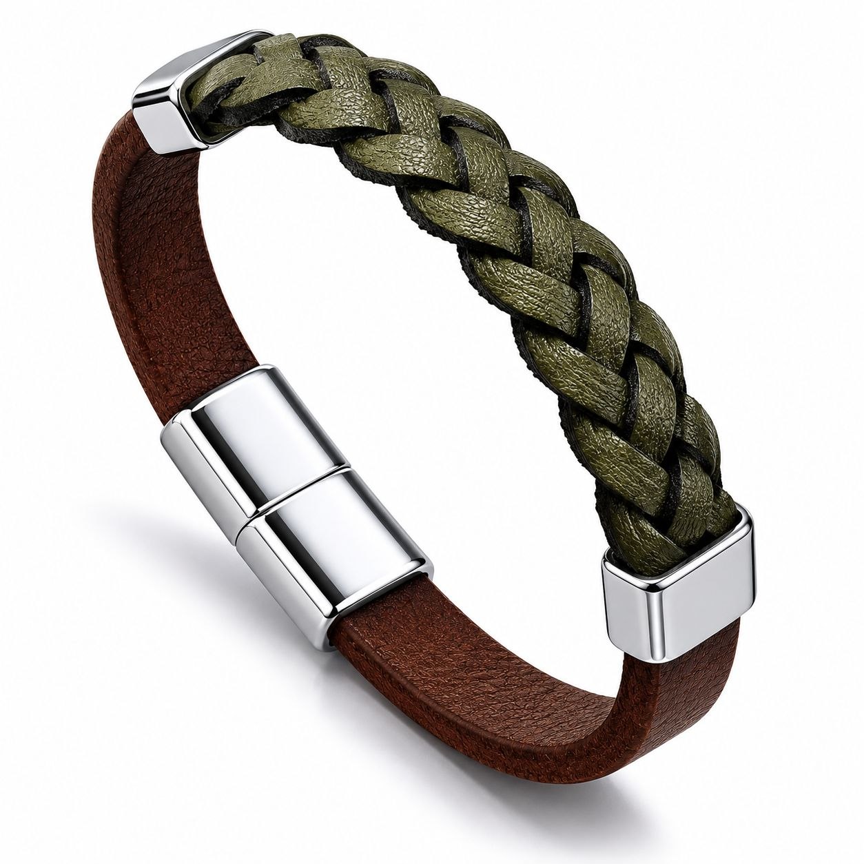 Leather bracelet in mixed | Flamingo Fits