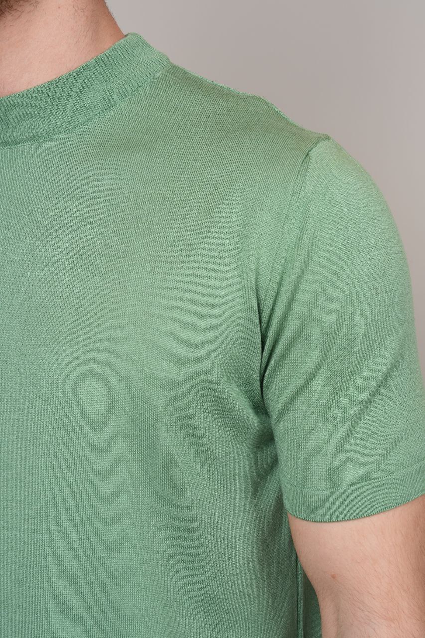 M & Men knitted mock- neck tshirt