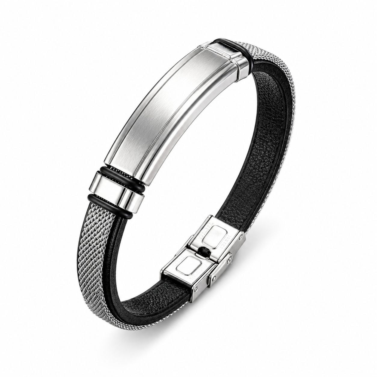 Leather bracelet in mixed | Flamingo Fits